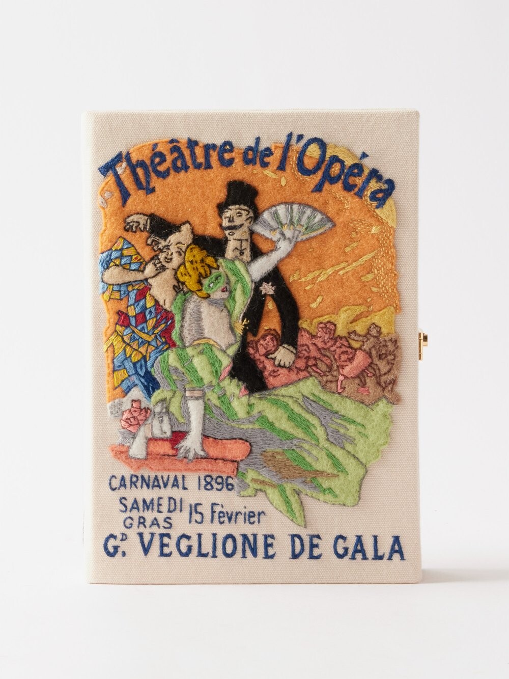 

Клатч-книжка de l'opera с вышивкой Olympia Le-Tan, белый