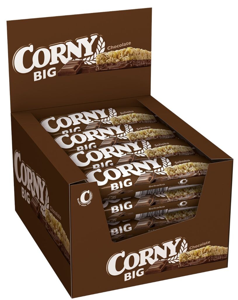 

Большой шоколадный батончик-мюсли от Corny, 24х50г Schwartau Werke