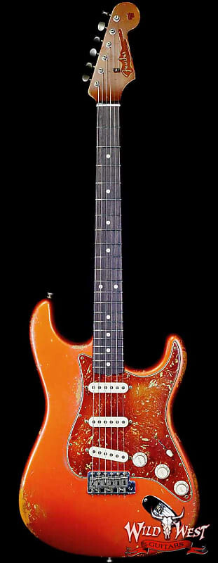 

Электрогитара Fender Custom Shop Vincent Van Trigt Masterbuilt 1963 Stratocaster Relic Orange with Tortoise Shell Pickguard