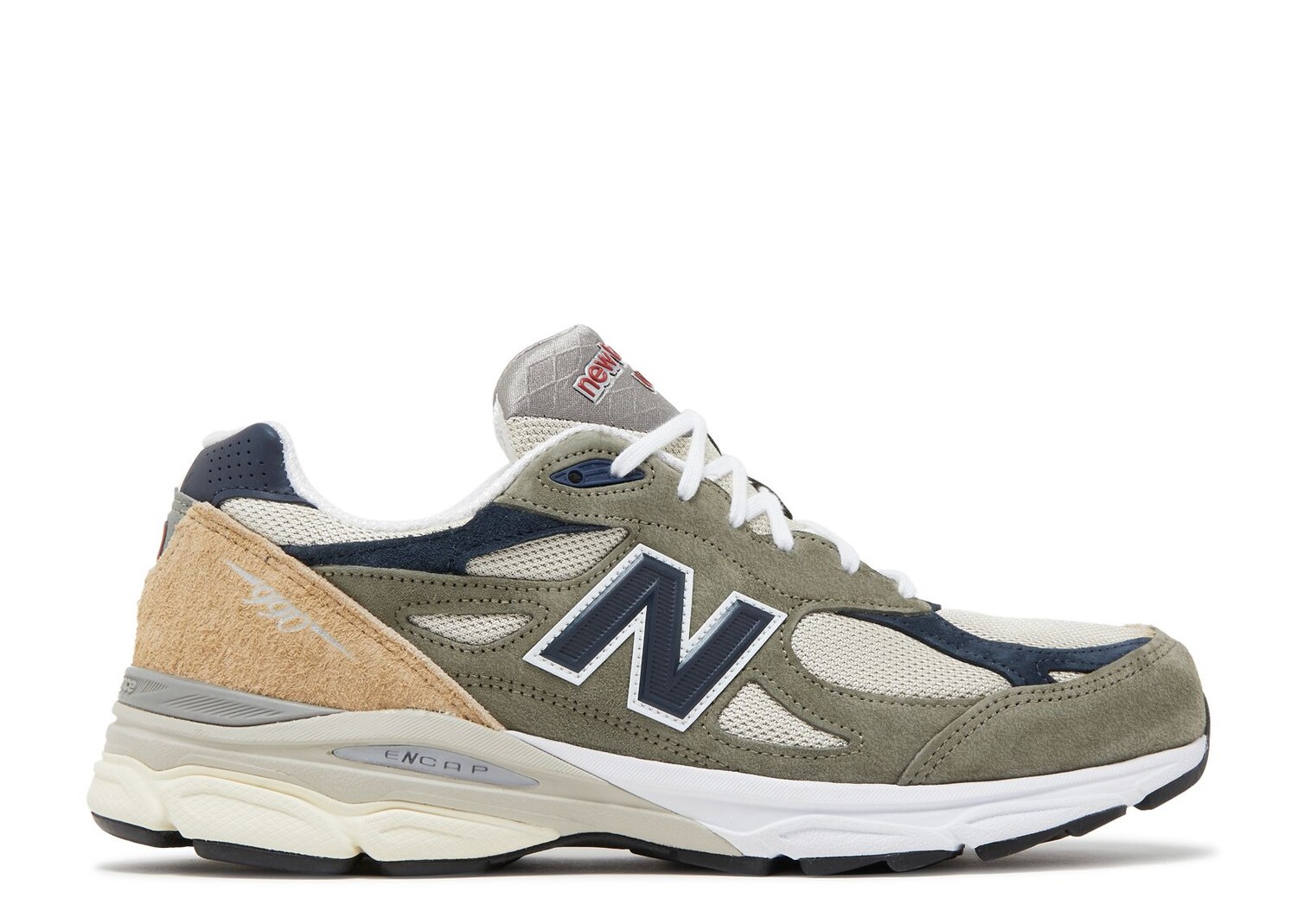

Кроссовки New Balance Teddy Santis X 990V3 Made In Usa 'Olive', серый