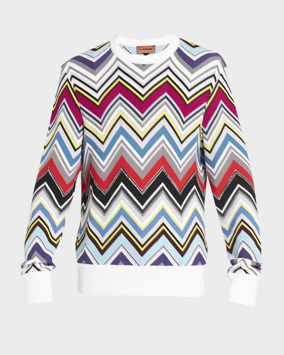

Мужской свитер с многоцветным шевроном Missoni
