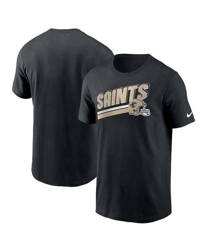 

Мужская черная футболка New Orleans Saints Essential Blitz Lockup Nike, черный