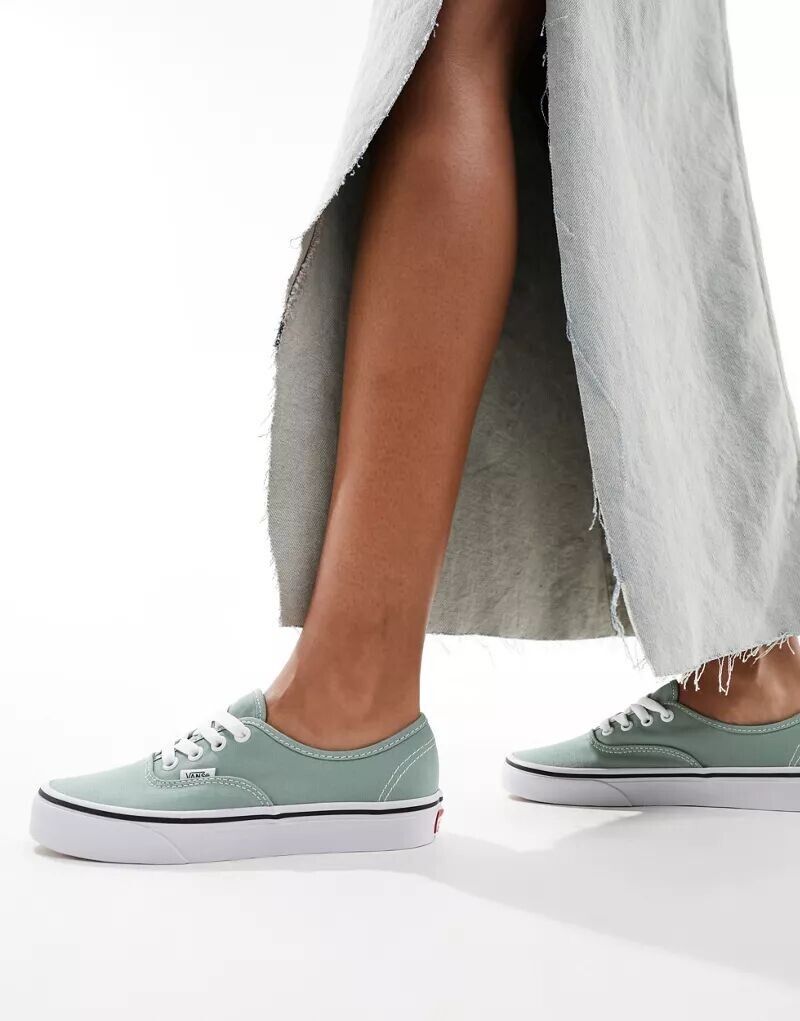 

Зеленые кроссовки Vans Authentic, Серый