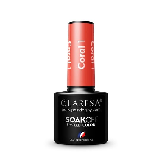 

Лак гибридный Claresa Soak Off Coral UV/LED 001 5г