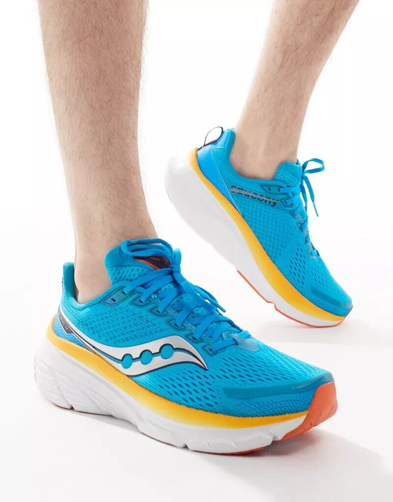 

Saucony – Guide 17 – Структурированные, амортизирующие кроссовки для бега синего цвета Vizi с кожурой