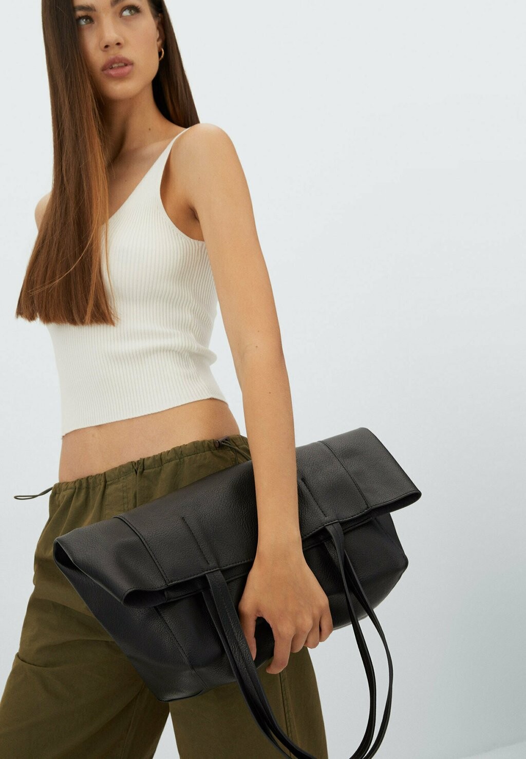 

Сумка для покупок Stradivarius, черный