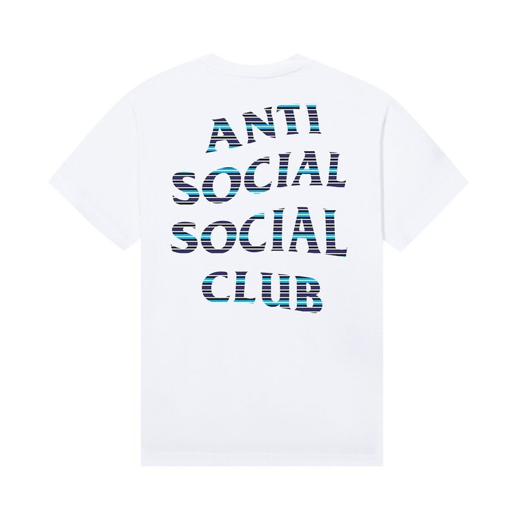 

Футболка Anti Social Social Club x Fragment Design Logo 'White/Blue', белый