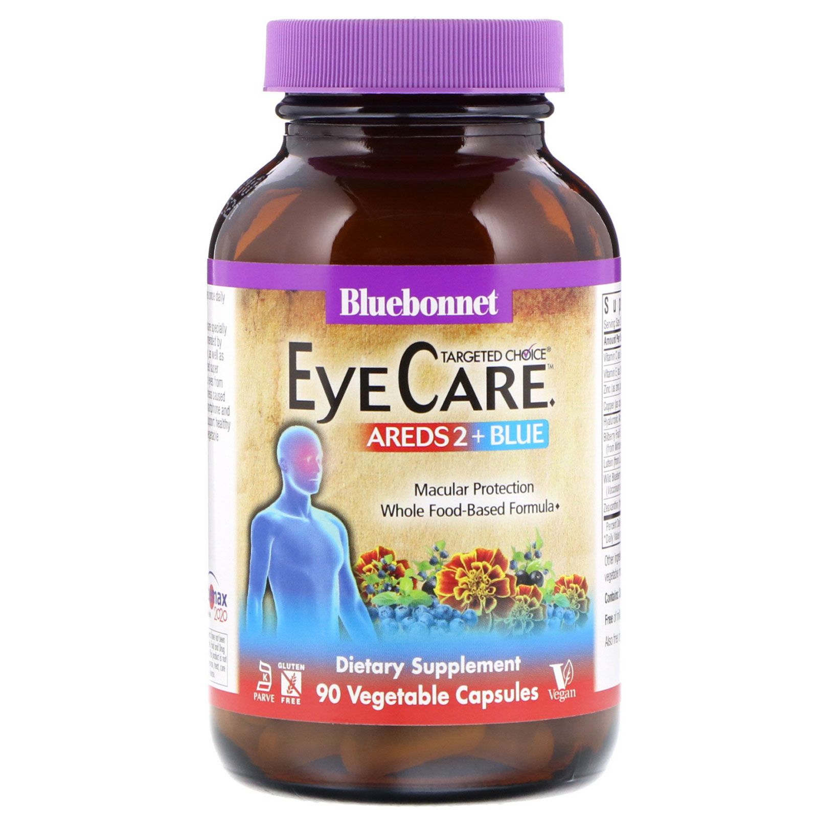 Bluebonnet Nutrition Targeted Choice Eye Care 90 Vegetable Capsules solgar chlorella 100 vegetable capsules