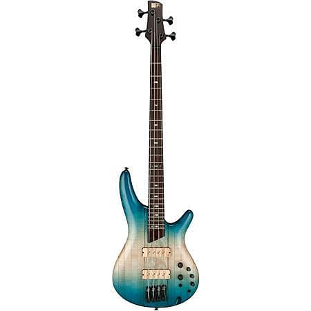 Басс гитара Ibanez Premium SR4CMLTD Bass Guitar - Caribbean Islet Low Gloss