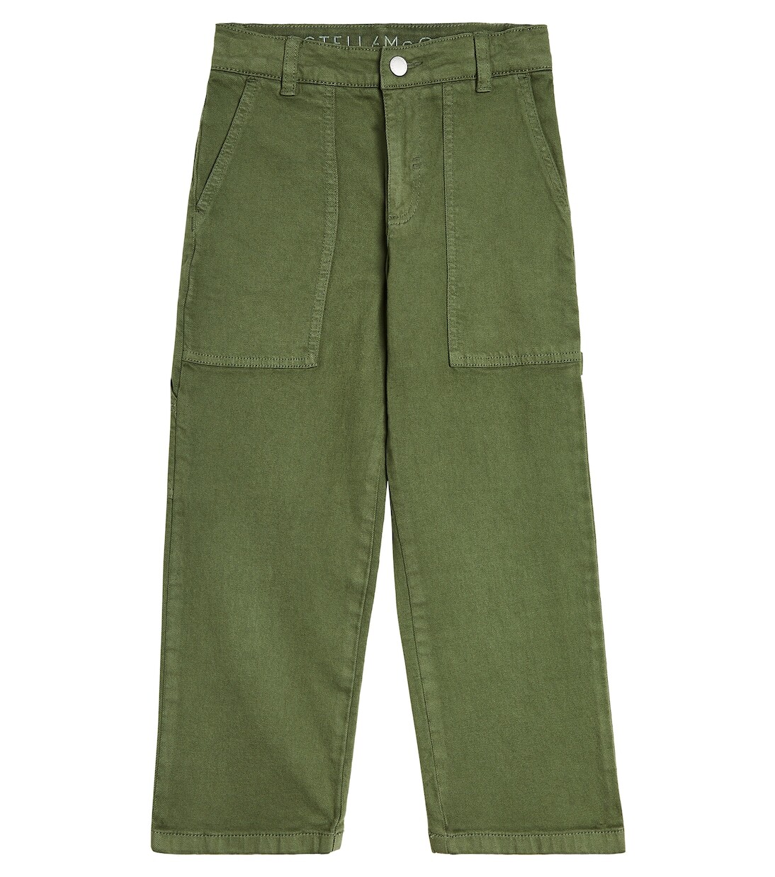 

Брюки из смесового хлопка Stella Mccartney Kids, зеленый