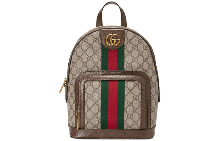 

Рюкзак Gucci Ophidia GG Supreme Small, коричневый/зеленый/красный
