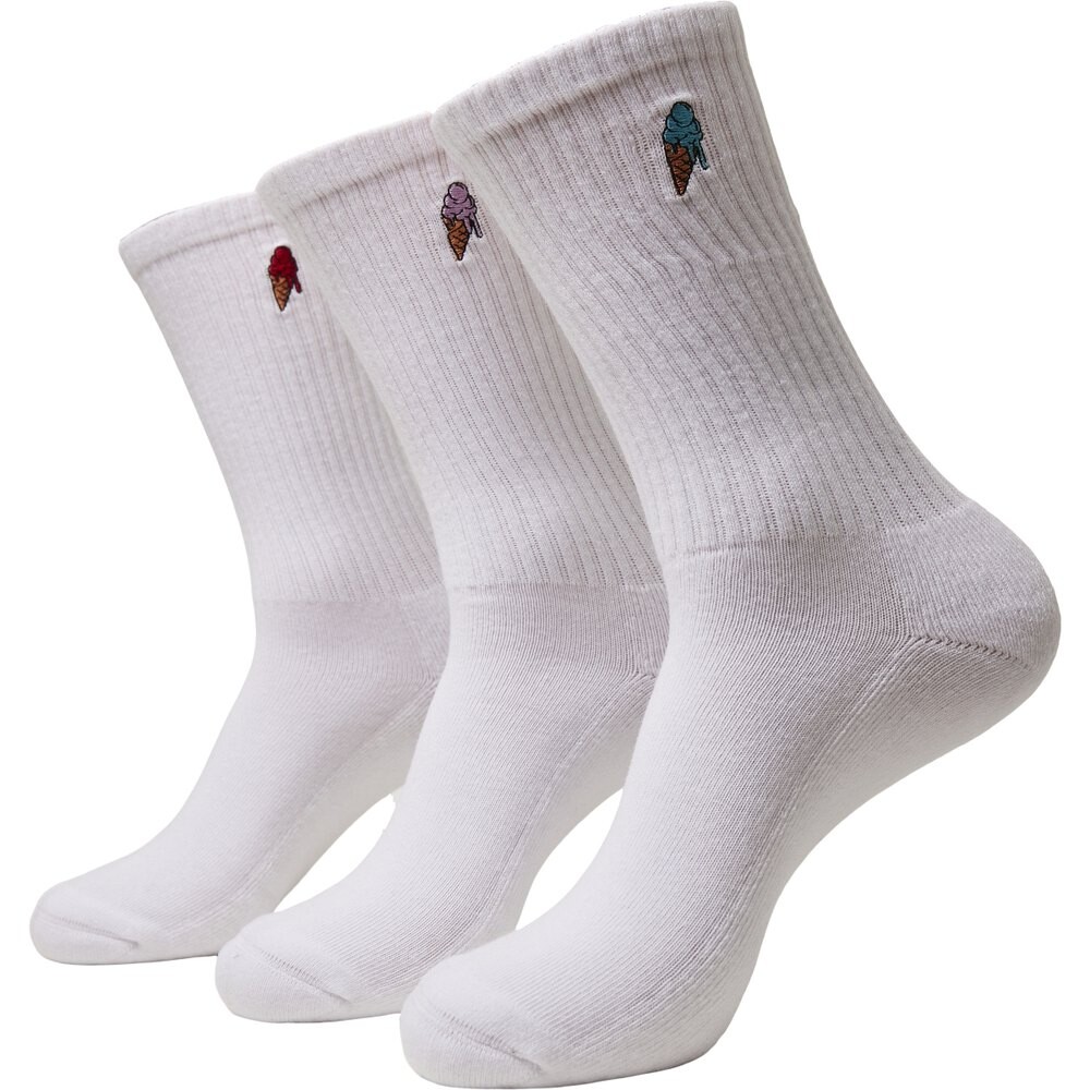 

Носки Mister Tee Set Of 3 Ice Cream, белый