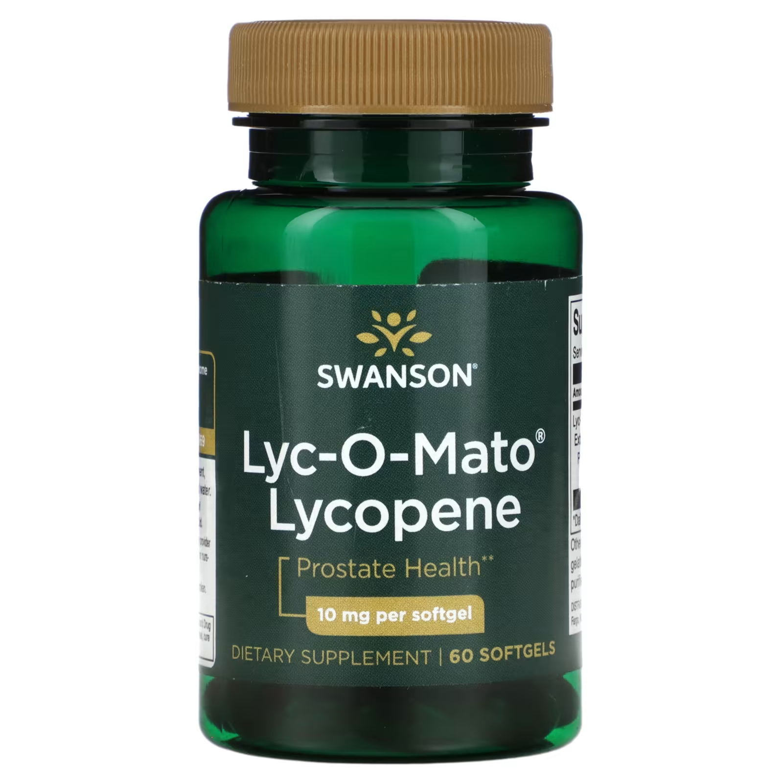 Ликопин Swanson Lyc-O-Mato 10 мг, 60 мягких таблеток swanson lyc o mato ликопин 10 мг 60 мягких таблеток
