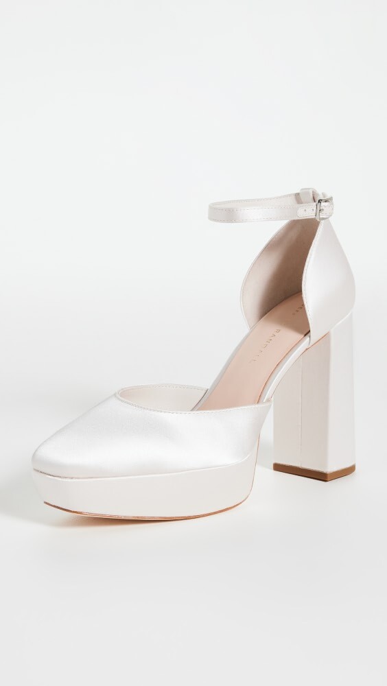 

Туфли Loeffler Randall Selina Closed Toe Ankle Strap Platform, кремовый