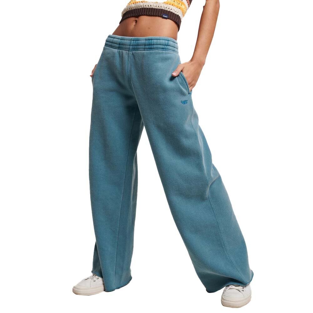 

Джоггеры Superdry Vintage Wash Straight, синий