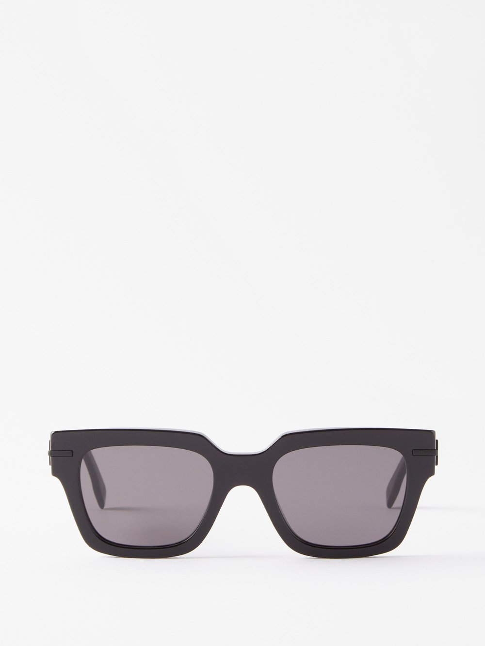 Солнцезащитные очки fendigraphy в d-образной оправе из ацетата Fendi, черный цена и фото
