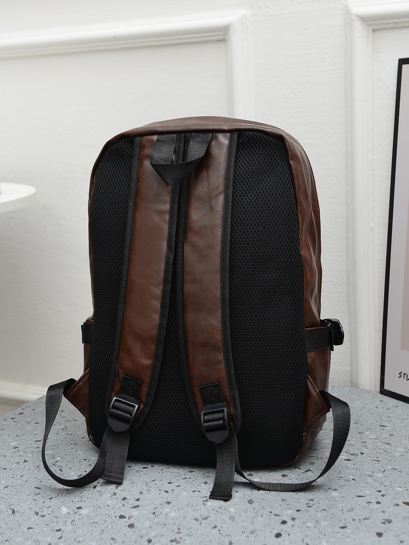 цена 15-дюймовый складной мужской минималистичный рюкзак большой емкости, коричневый