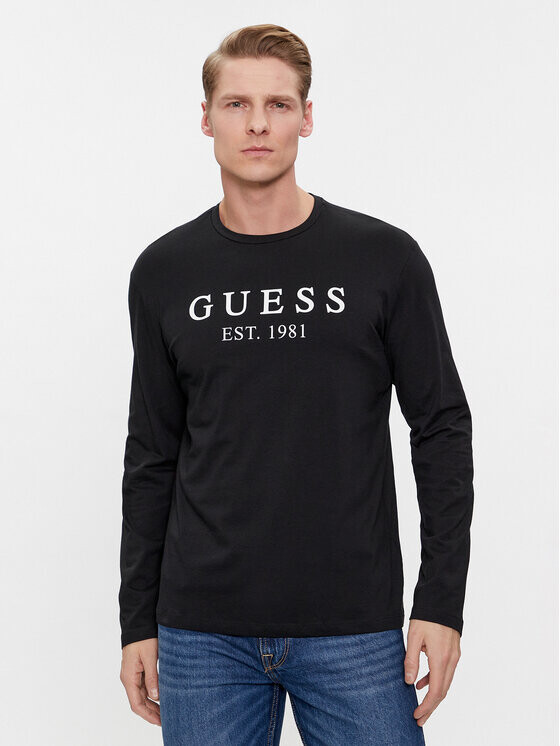 

Классический крой с длинными рукавами Guess, черный