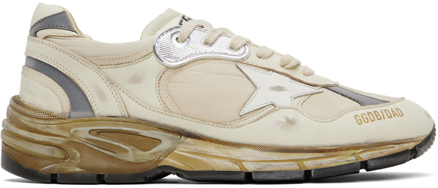 

Бежевые кроссовки Dad-Star Белые Golden Goose, Белый
