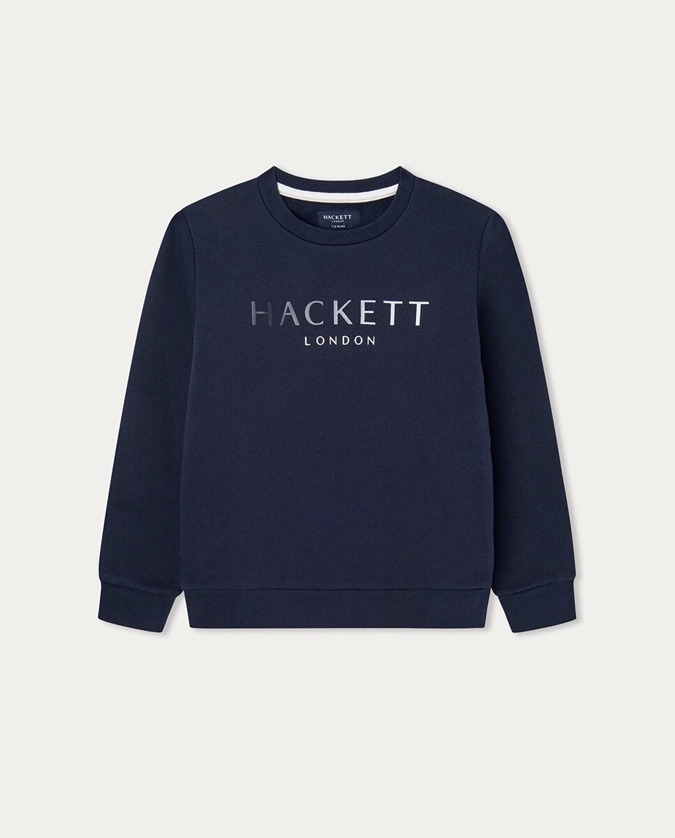

Толстовка для мальчика с круглым вырезом и логотипом Hackett Hackett, синий