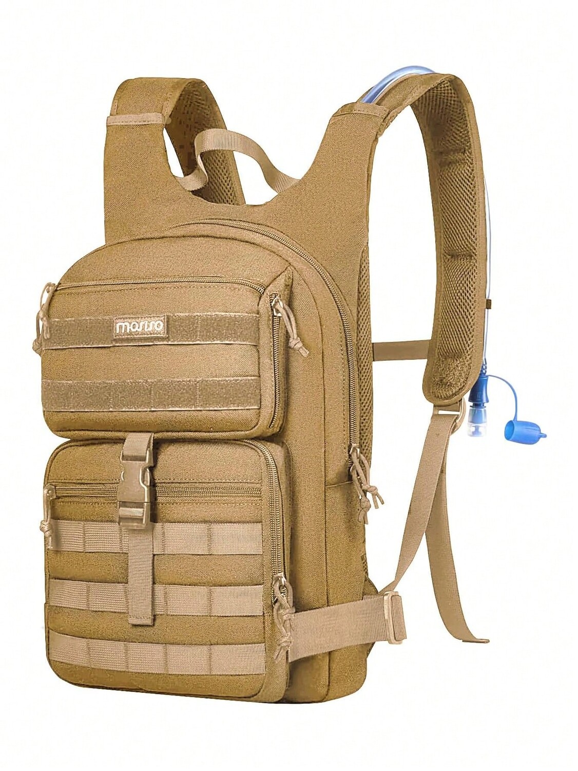 MOSISO Тактический рюкзак для гидратации для мужчин и женщин, хаки emersongear tactical 1 5l hydration pouch molle system water survival bag hiking hunting climbing pack tactical vest bungee bags