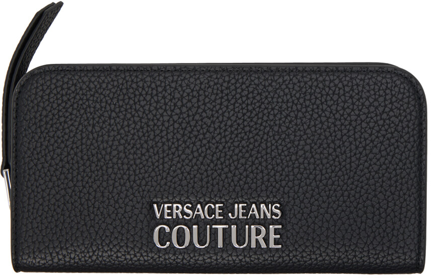 

Черный аппаратный кошелек Versace Jeans Couture