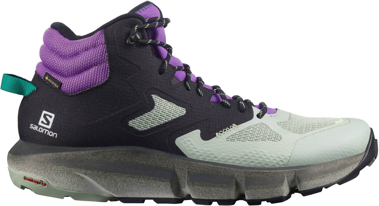 

Походные мужские ботинки Salomon Predict Hike Mid GTX, черный/голубовато-серый/сиреневый