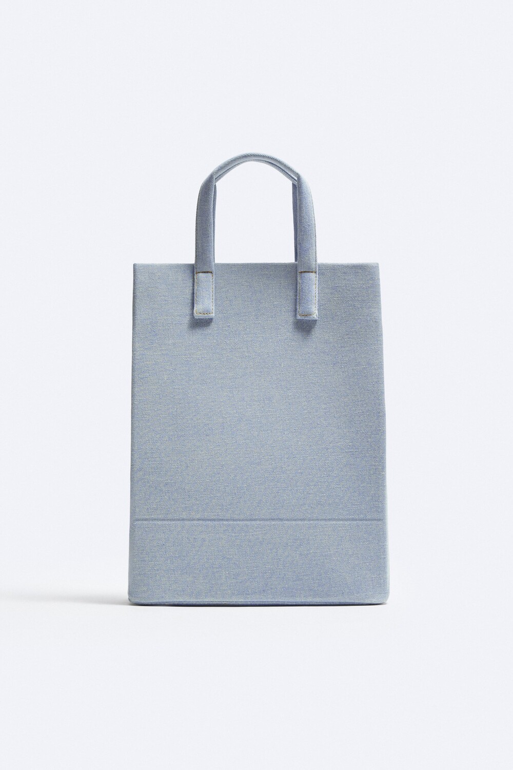 

Минималистическая сумка из джинсовой ткани Zara, синий