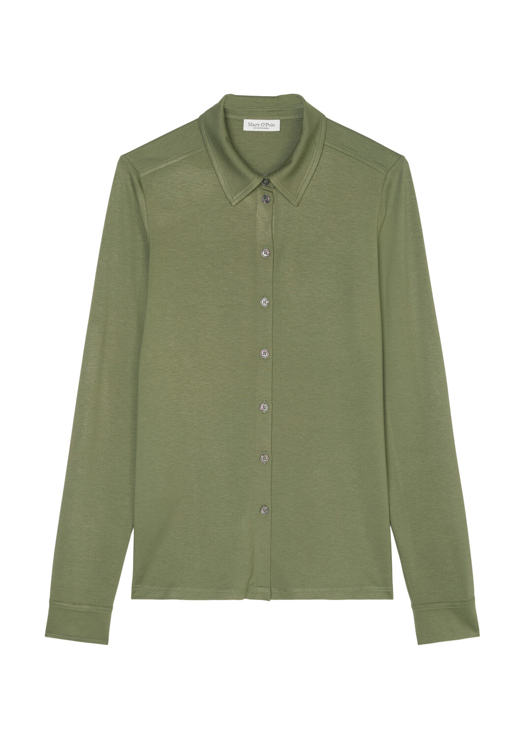 

Рубашка Marc O'Polo Jersey Bluse regular, цвет dried rosemary
