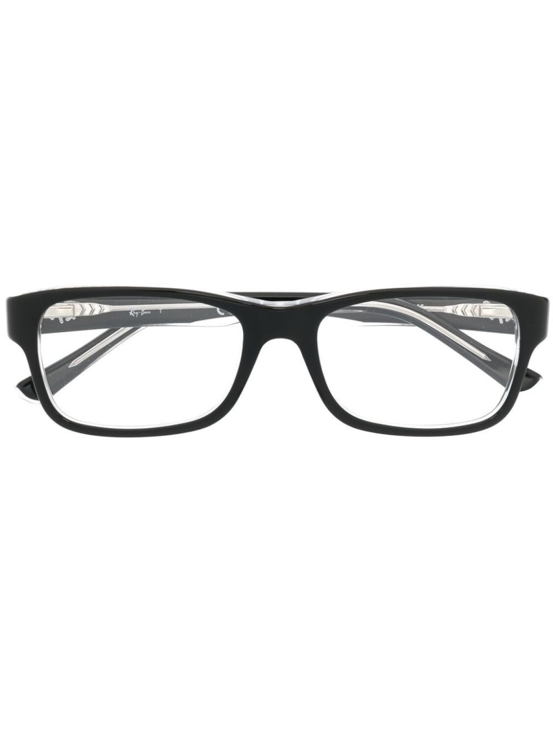 

Ray-Ban очки в квадратной оправе с логотипом, черный