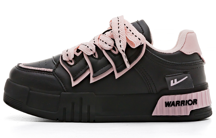 

Кроссовки WARRIOR Skateboarding Shoes Women's Low-top Black/powder, черный/розовый