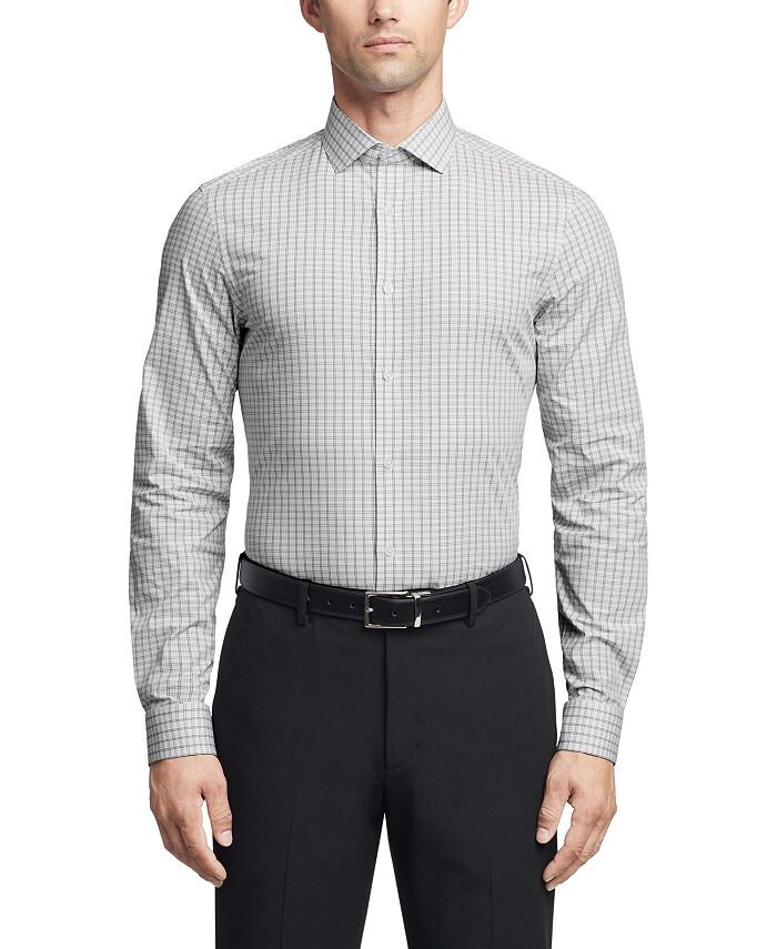 

Мужская классическая рубашка Slim Fit из стали стрейч Calvin Klein, цвет Gray