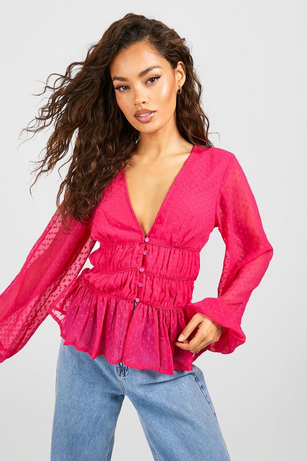 

Топ добби со сорубками Boohoo, сиреневый