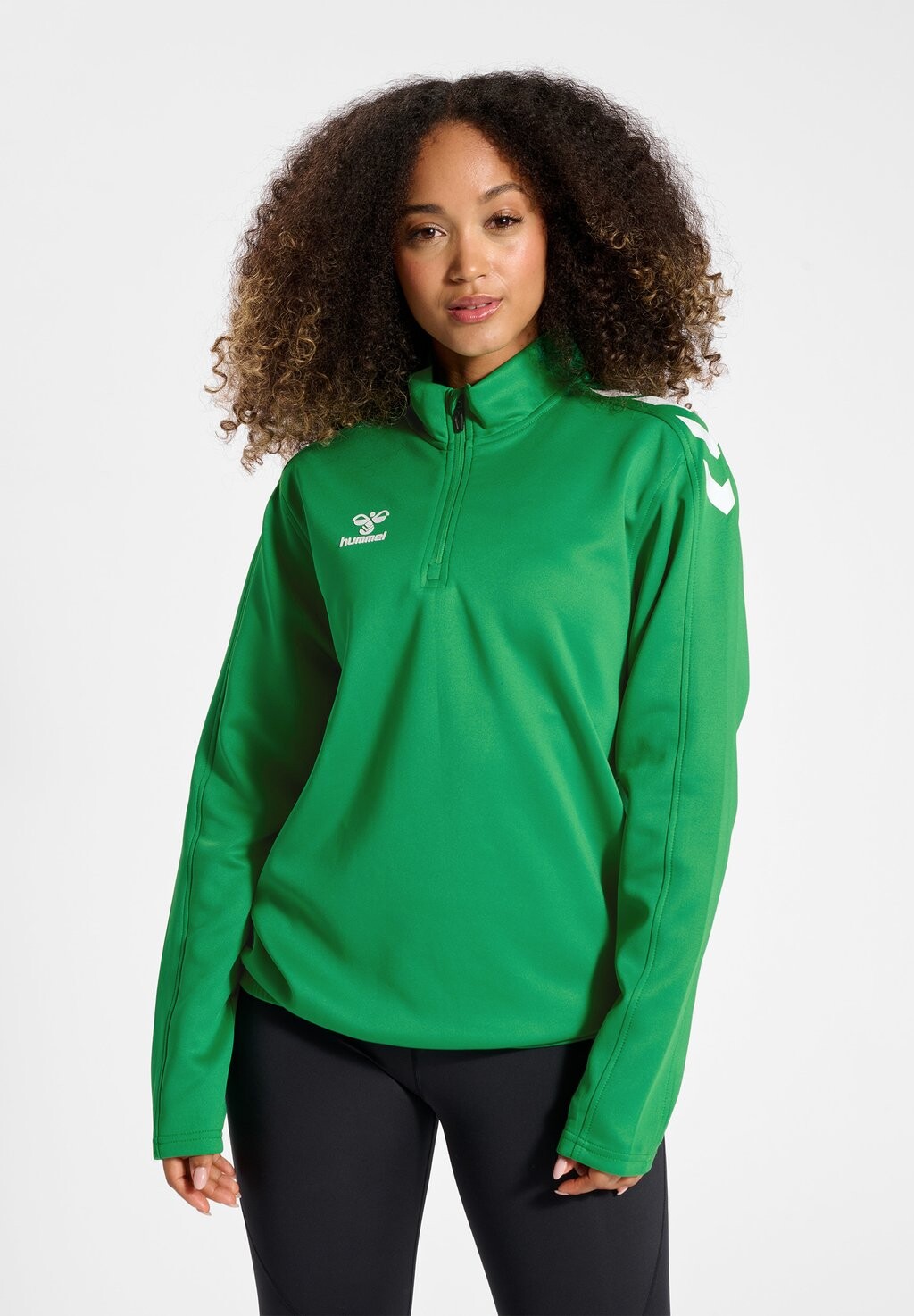 

Толстовка с капюшоном Hummel, зеленый неон