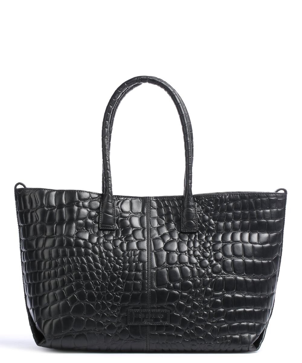 

Кожаная сумка-шоппер Croco ChelseaM20 Liebeskind, черный