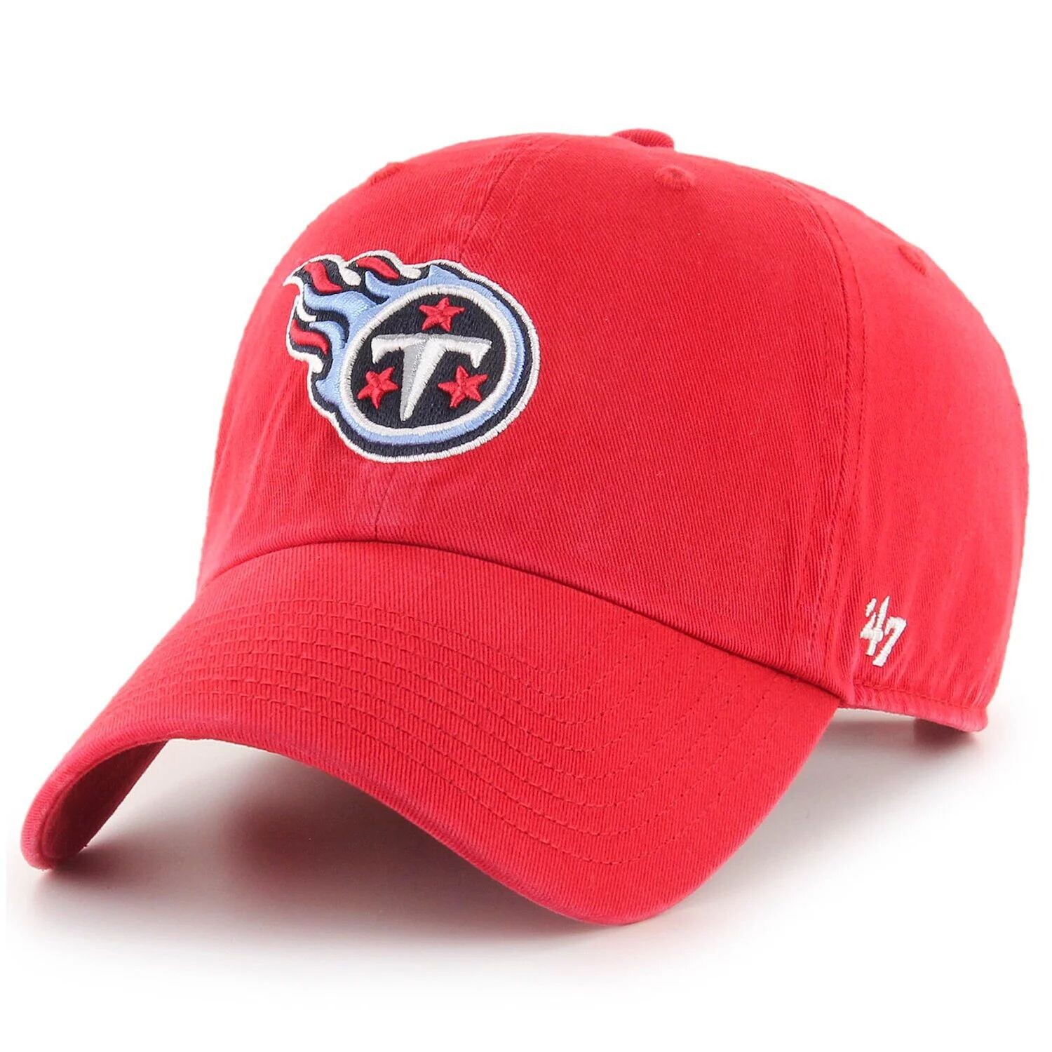 

Мужская красная регулируемая кепка Tennessee Titans '47 Clean Up