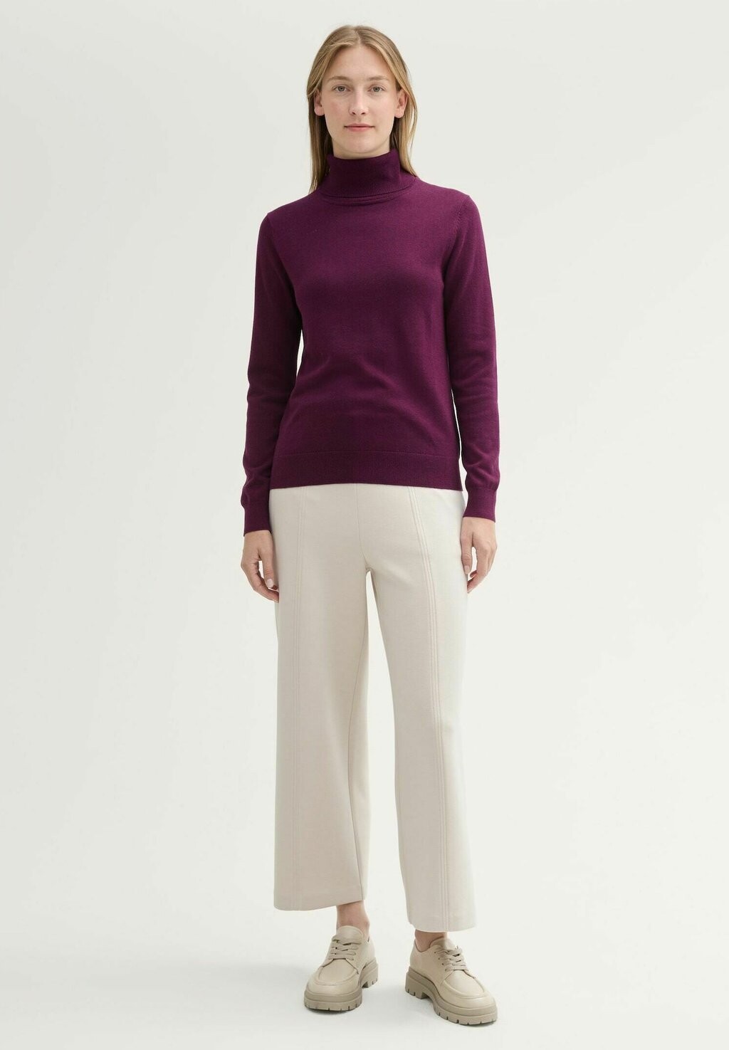 

Джемпер BASIC ROLLKRAGEN TOM TAILOR, цвет Berry