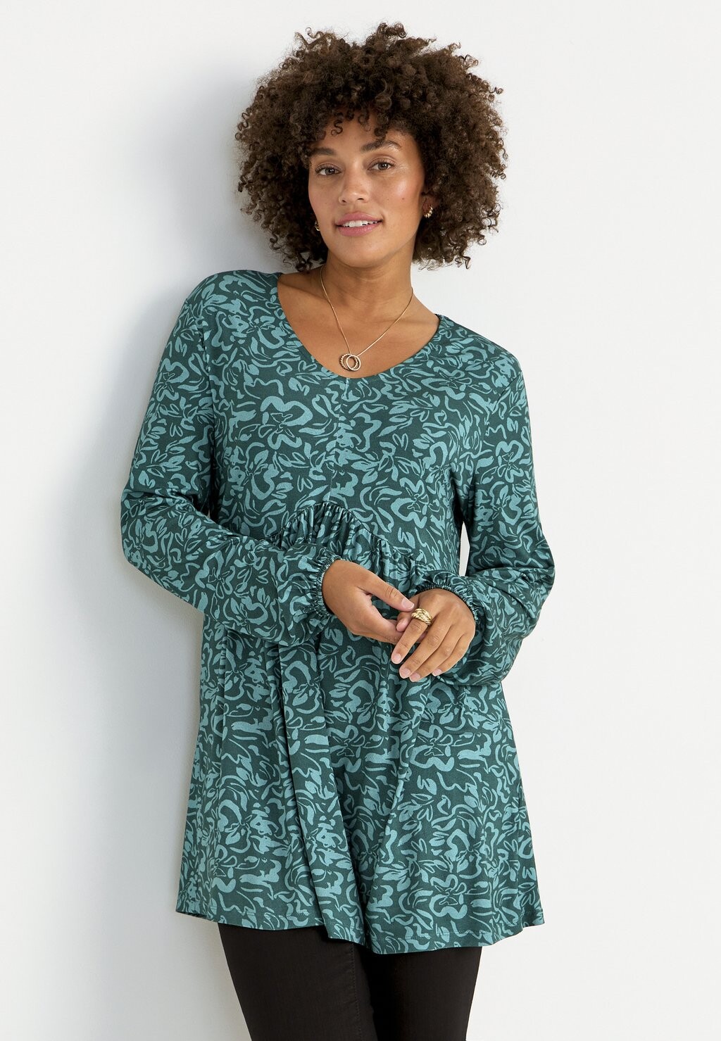 

Туника Cellbes Of Sweden, цвет green patterned