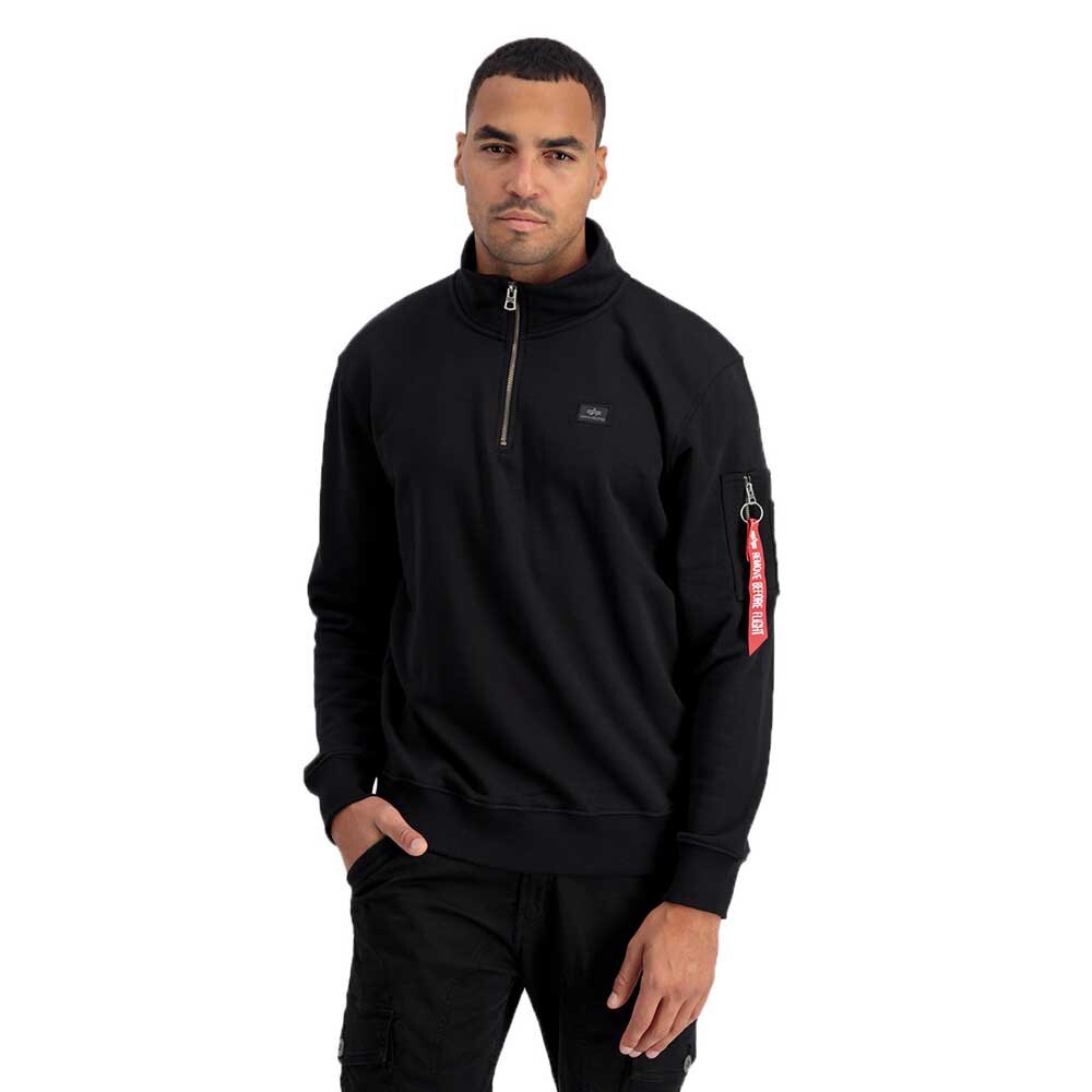 

Свитер Alpha Industries X-Fit Half Zip, черный
