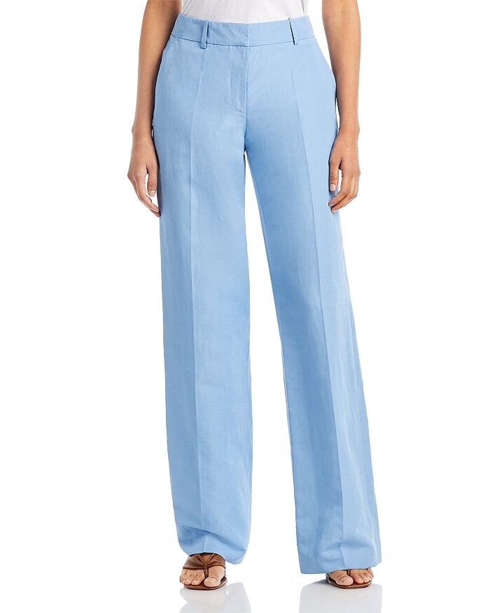 

Шелковые льняные широкие брюки Sullivan Lafayette 148 New York
