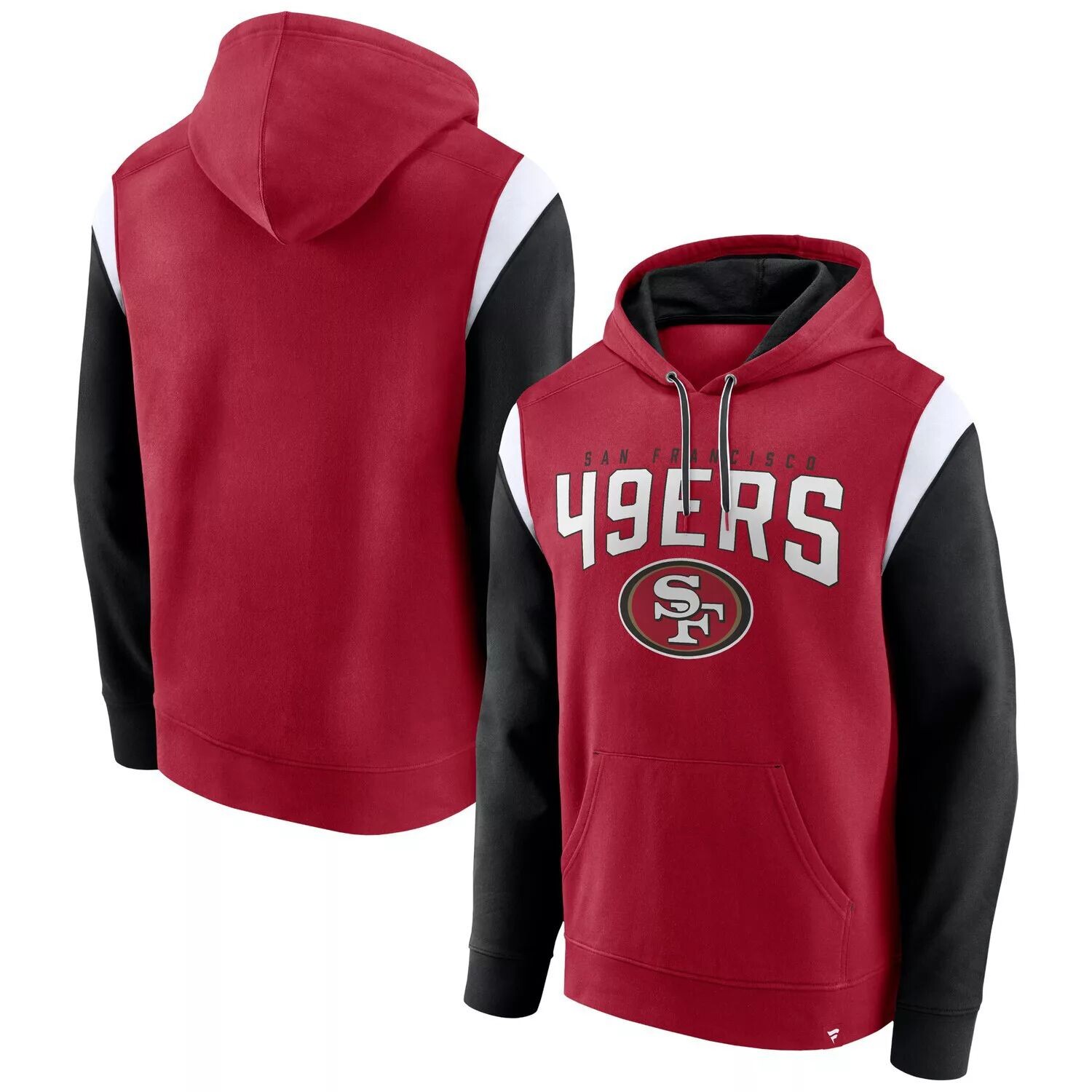 

Мужской пуловер с капюшоном Scarlet San Francisco 49ers Trench Battle Fanatics