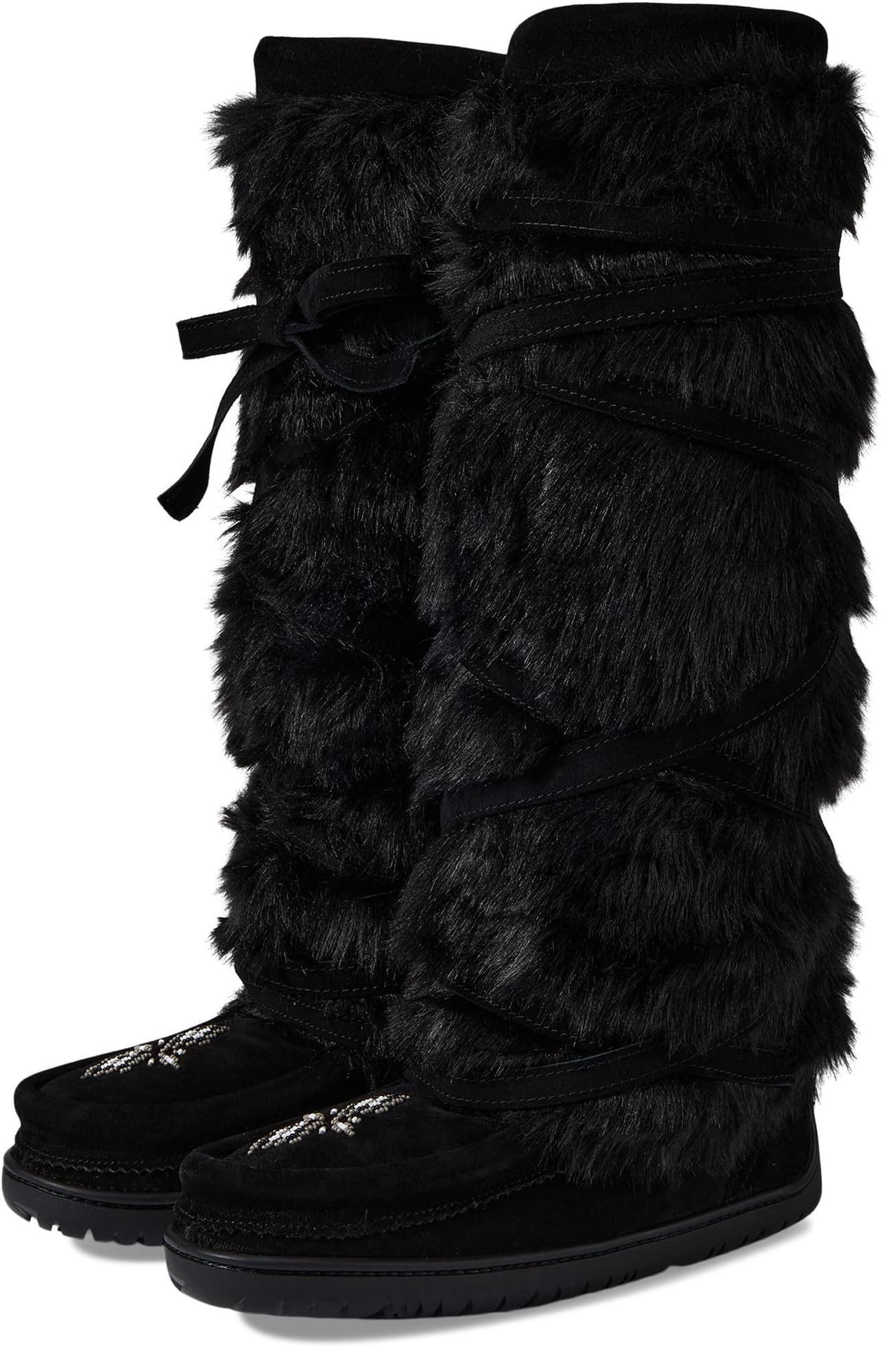 

Зимние ботинки Tall Wrap Manitobah Mukluks, цвет Black/Noir Suede 2