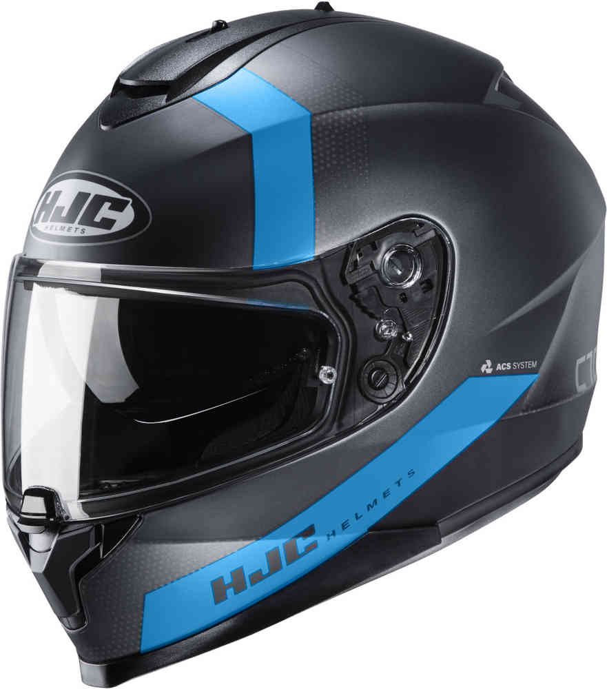 C70 Евро Шлем HJC, черный матовый/синий