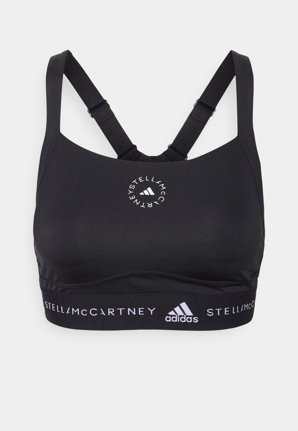 

Спортивный бюстгальтер со средней поддержкой adidas by Stella McCartney, черный
