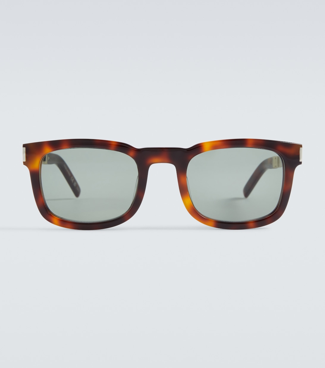 Квадратные солнцезащитные очки Saint Laurent, коричневый