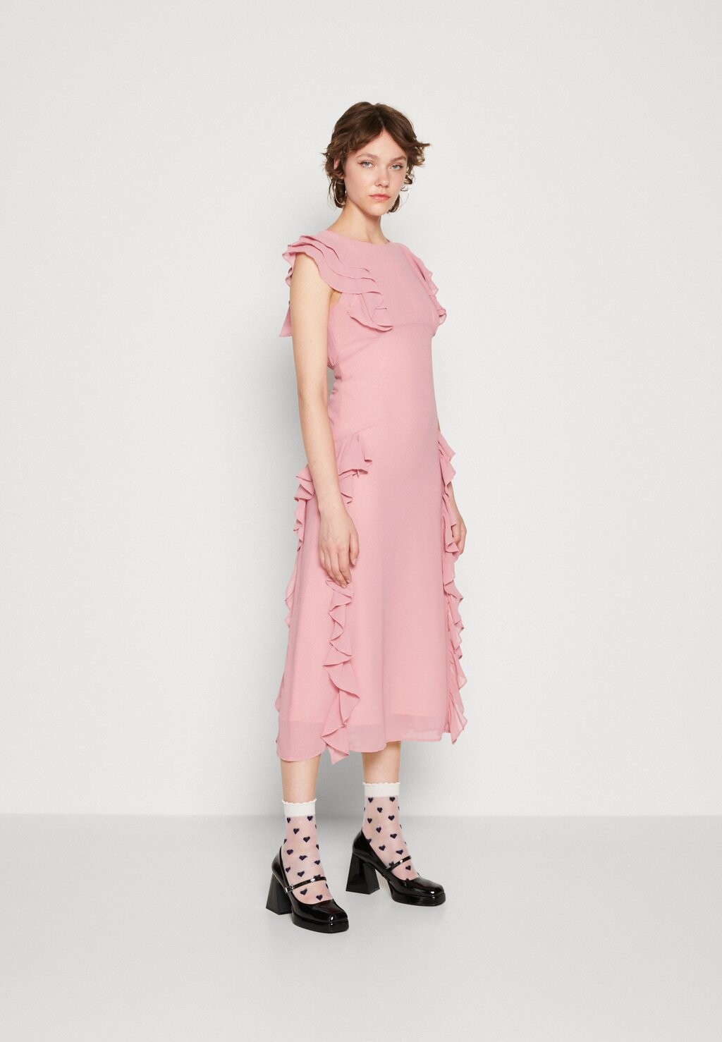 

Элегантное платье SUCRE RUCFFLES MIDI DRESS Sister Jane, розовый