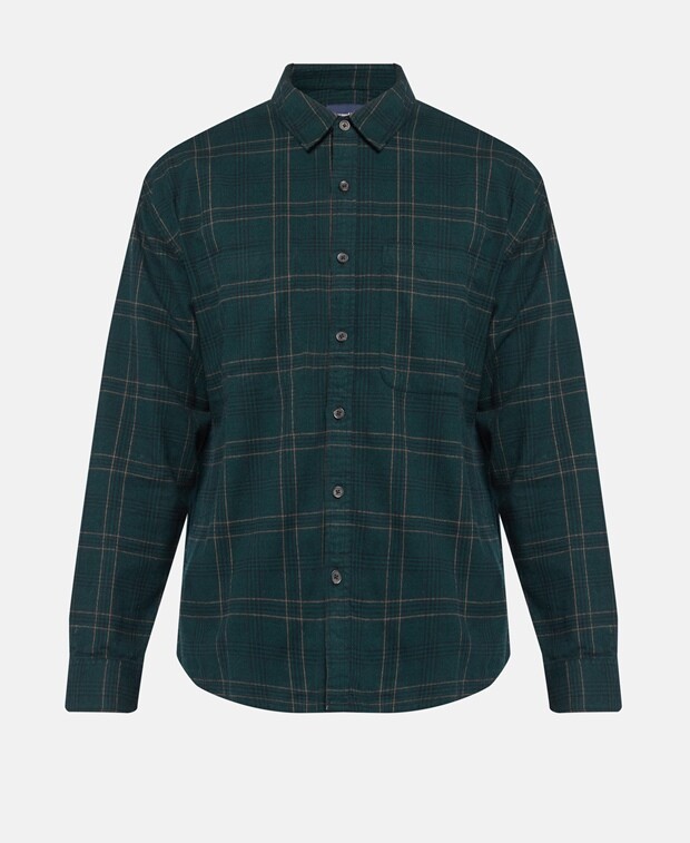 

Рубашка с длинными рукавами – стандартный крой. Abercrombie, зеленый