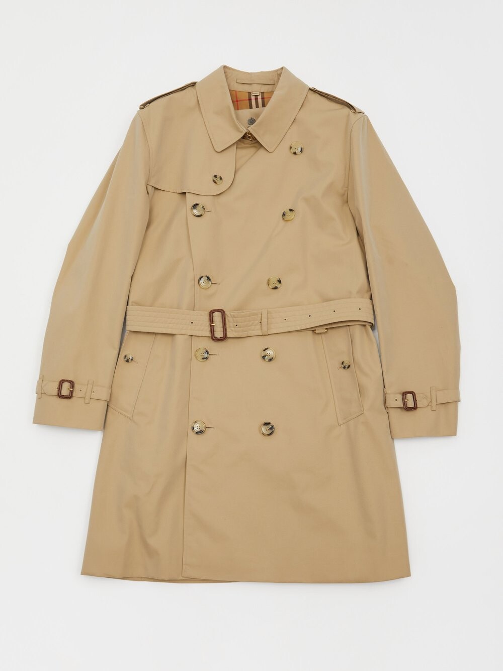 

Тренч kensington из габардина Burberry, бежевый