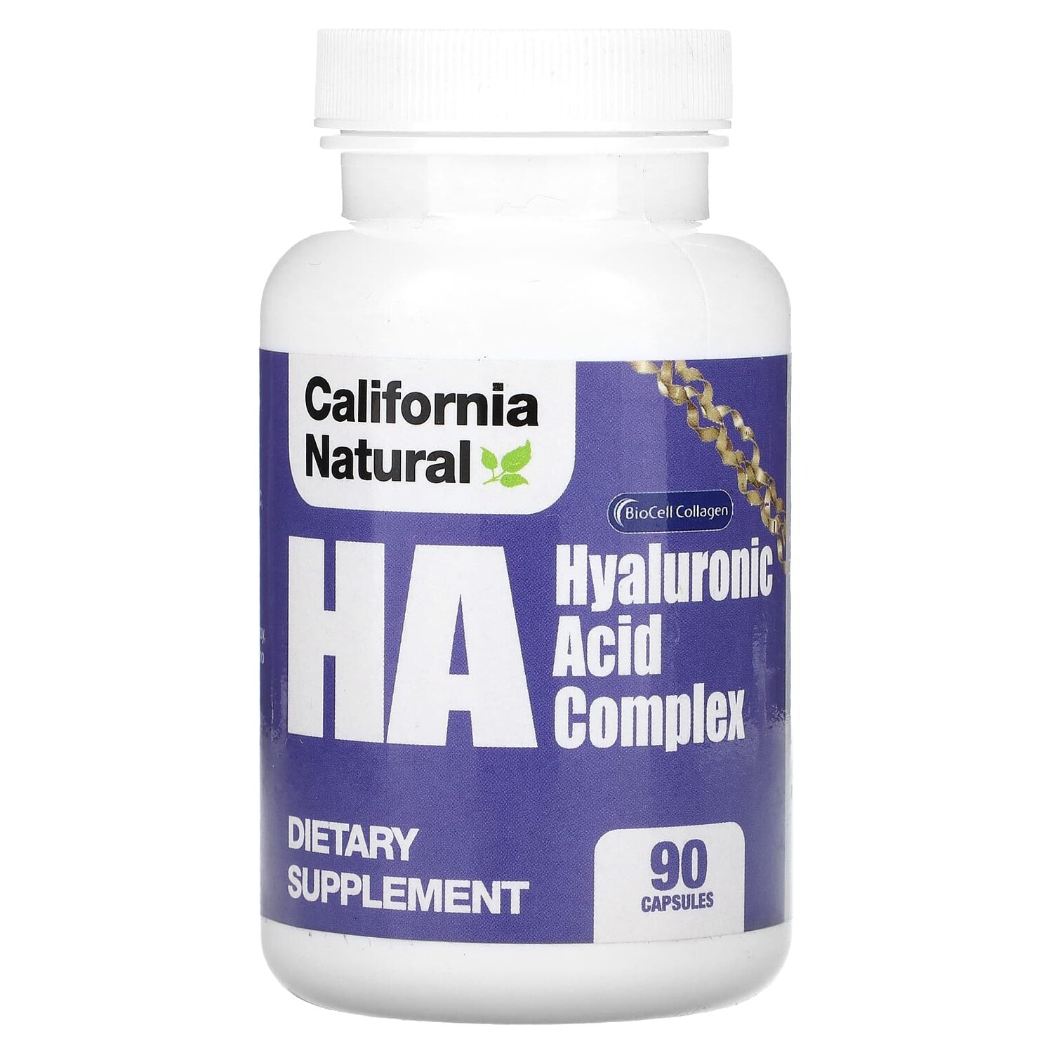 

HA, комплекс с гиалуроновой кислотой, 90 капсул, California Natural