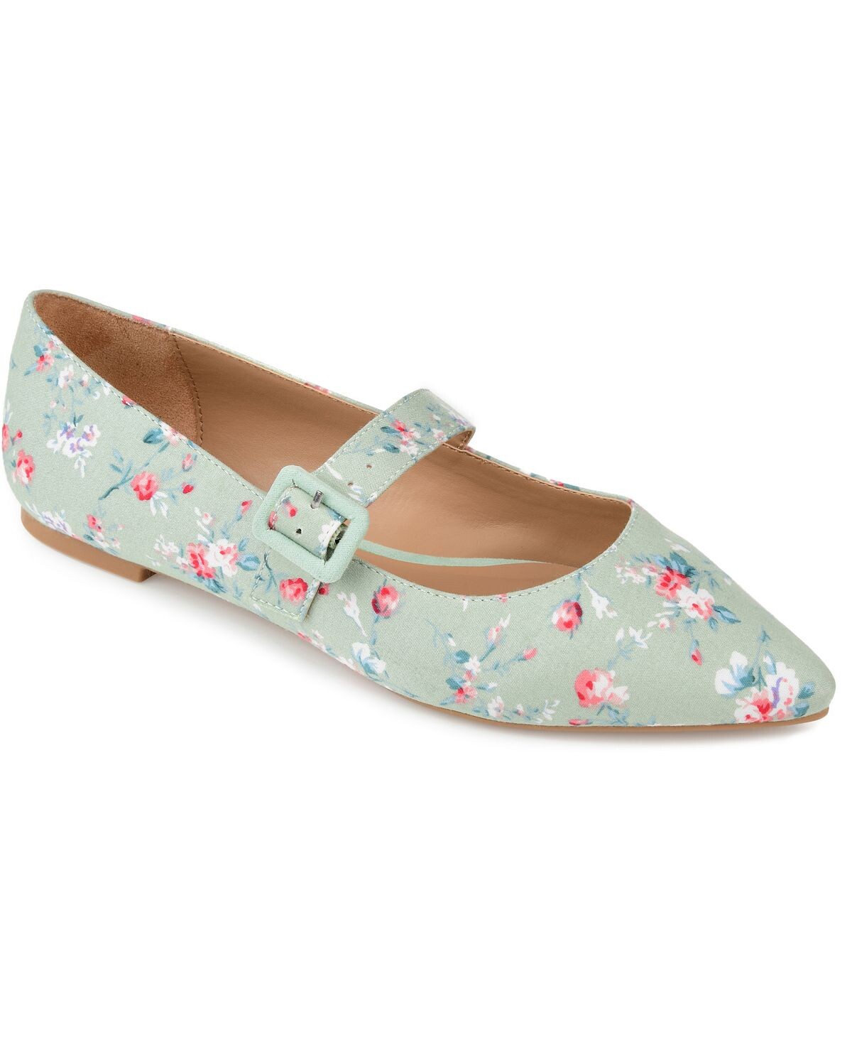 

Женские балетки Karissa с пряжками Journee Collection, зеленый